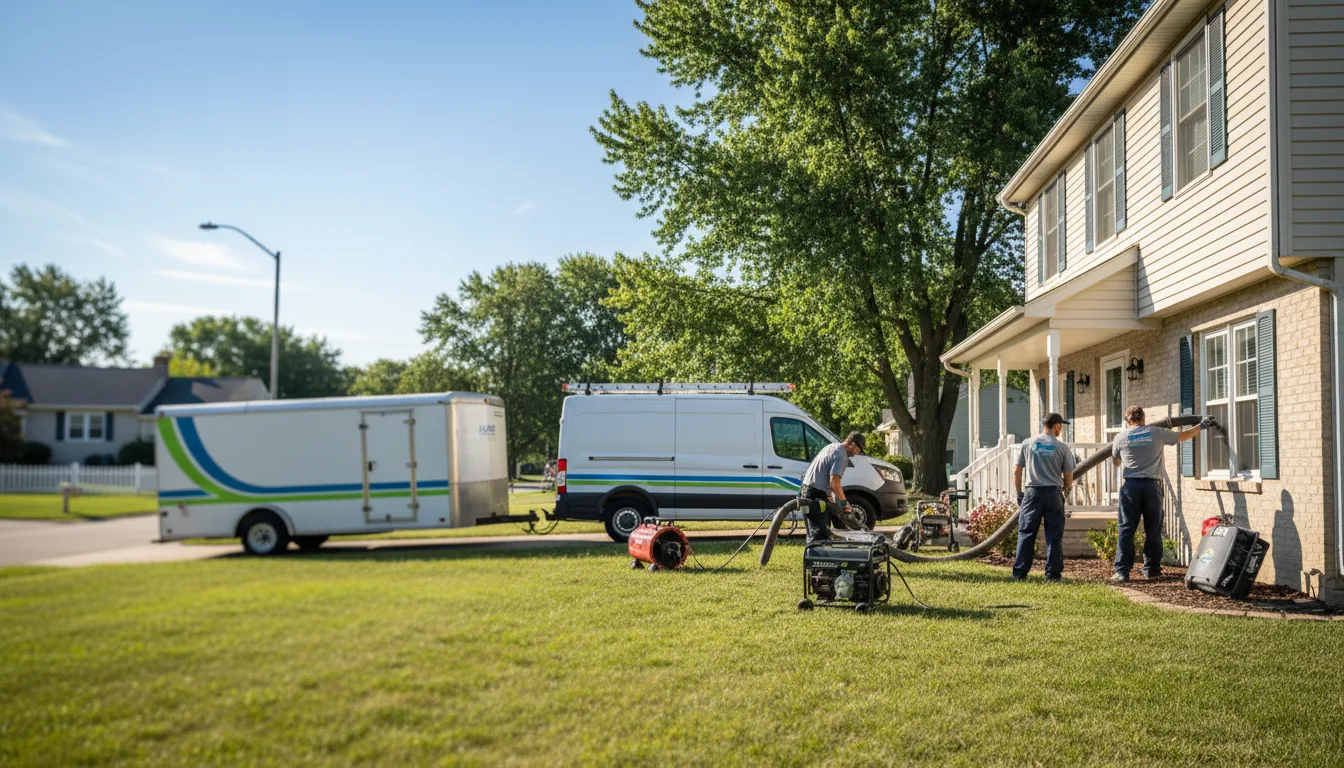Flooded Basement Restoration And Cleanup With Repair in Oak Lawn, IL near me